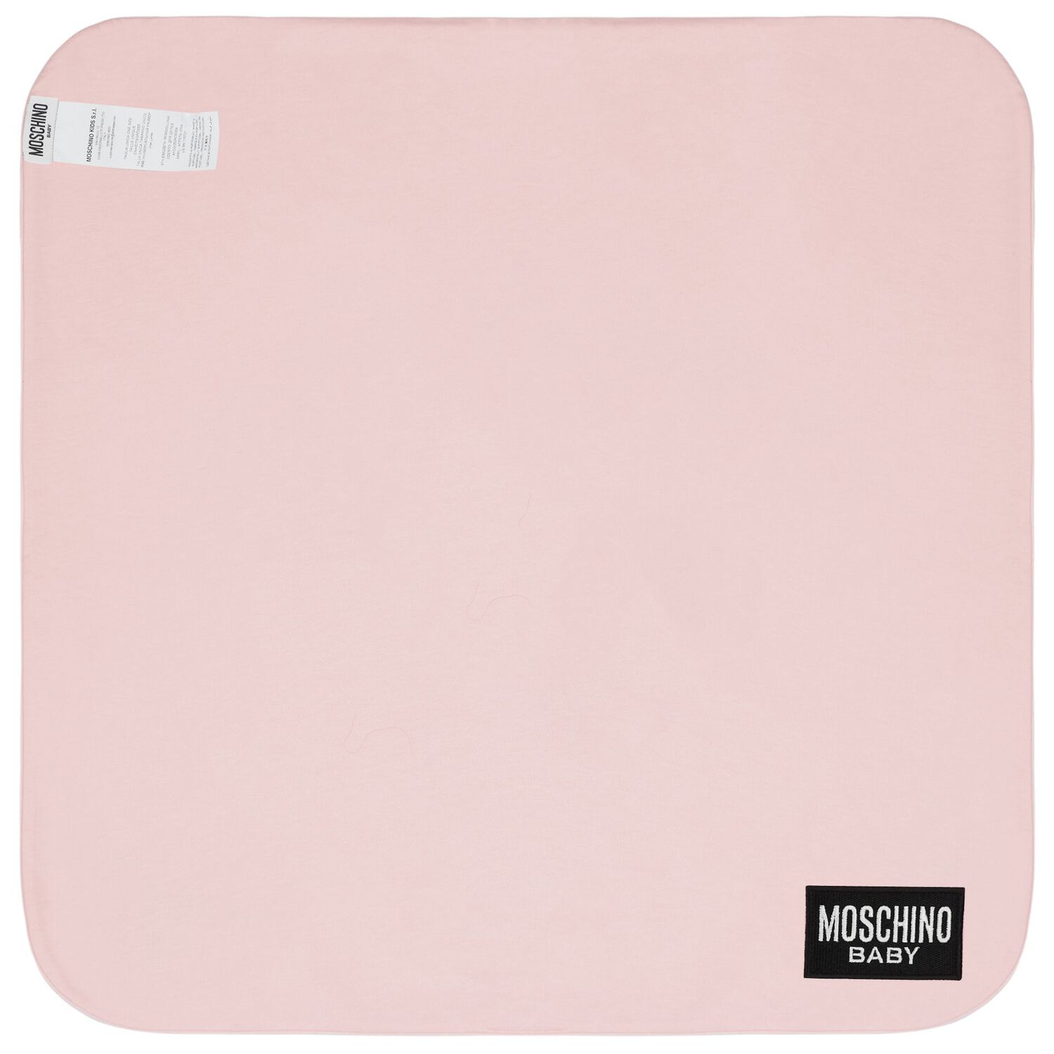 Girls Pink Teddy Bear Logo Baby Blanket, 4, hi-res