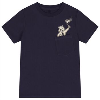 Boys Navy Blue Tiger T-Shirt