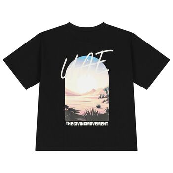Black Oversized UAE Graphic T-Shirt