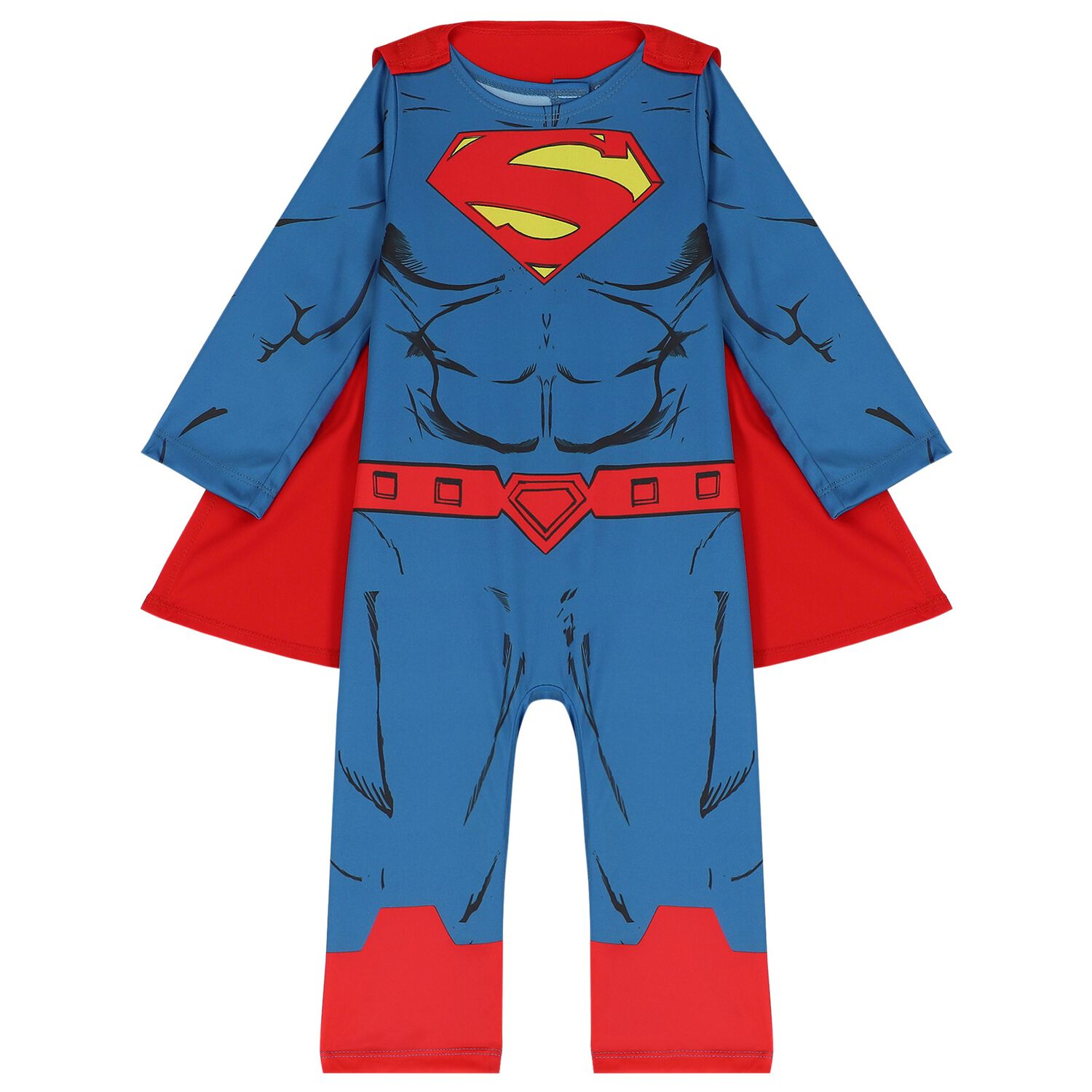 Boys Blue & Red Superman Costume, 1, hi-res