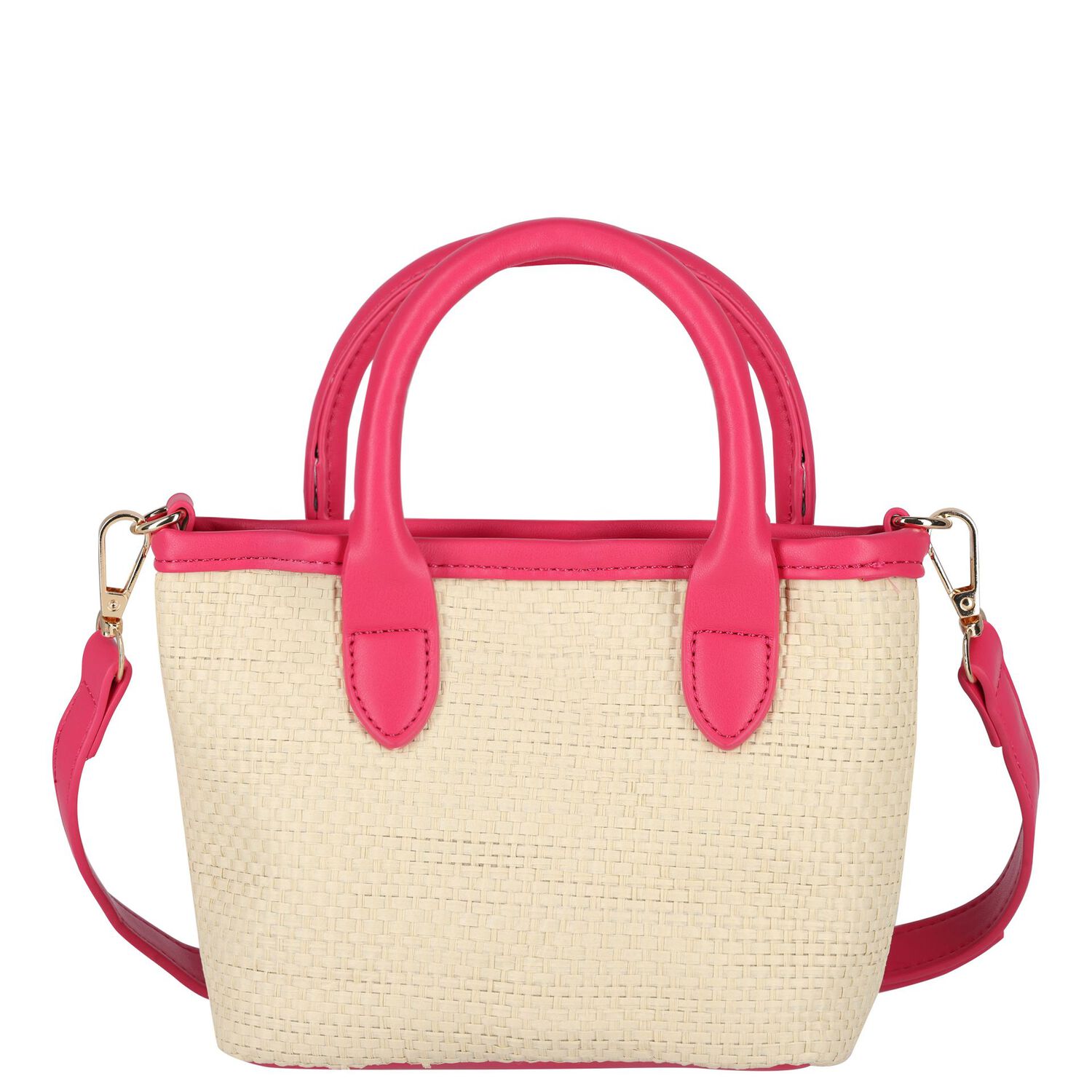 Girls Pink Flower Handbag (16cm), 2, hi-res image number null