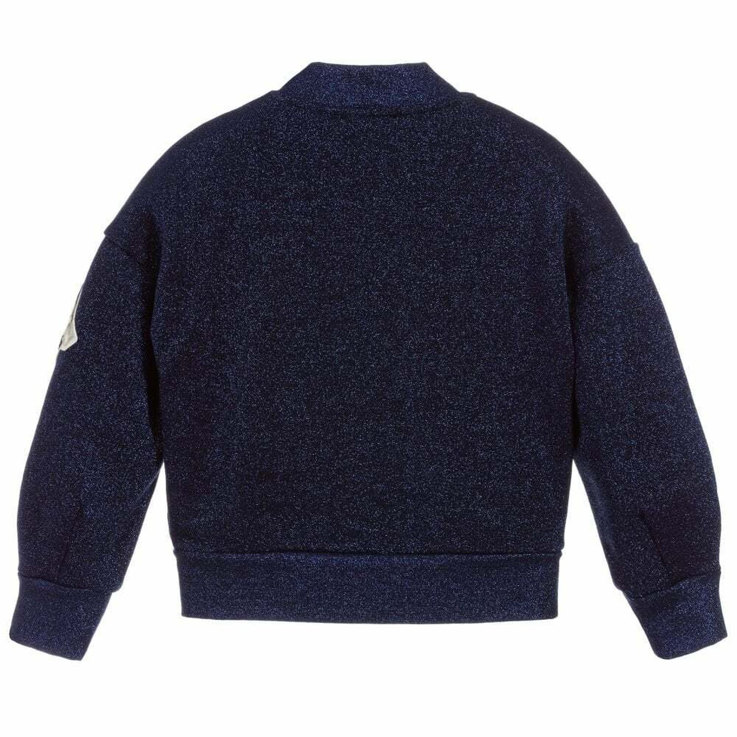 Girls Navy Blue Minnie Mouse Zip Up Top, 1, hi-res image number null