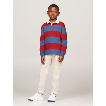 Boys Beige Logo Trousers