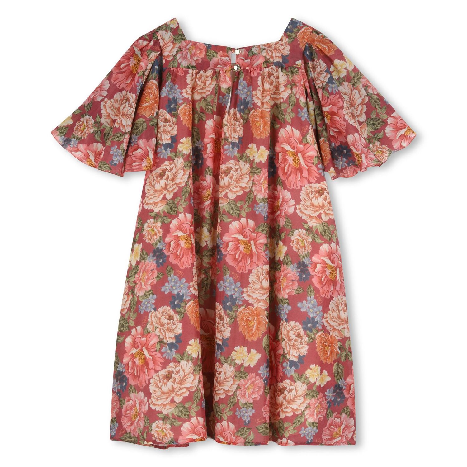  Girls Mini Me Pink Floral Dress, 1, hi-res