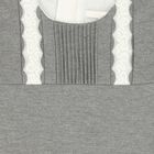 Girls Grey Jersey Dress, 1, hi-res