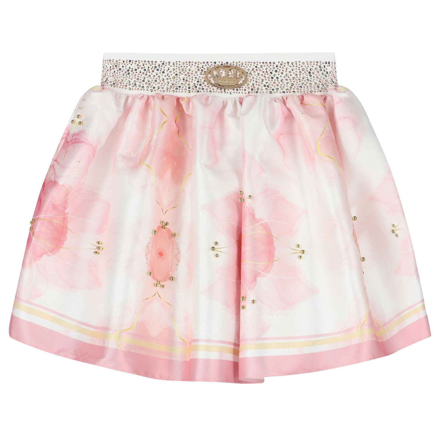 Girls Ivory & Pink Skirt Set, 1, hi-res image number null