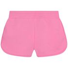Girls Pink Sequin Shorts, 1, hi-res