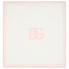 Baby Girls Pink & Ivory Logo Blanket, 1, hi-res
