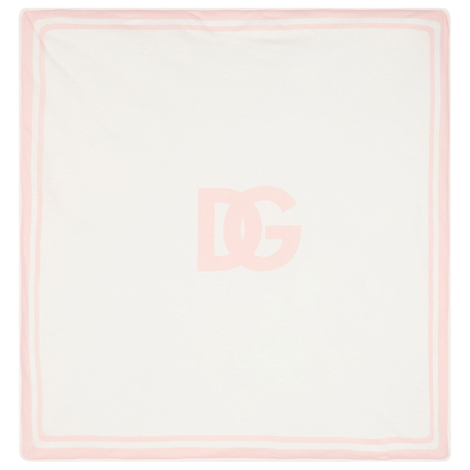 Baby Girls Pink & Ivory Logo Blanket, 1, hi-res