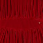 Girls Red Long Sleeve Dress, 1, hi-res