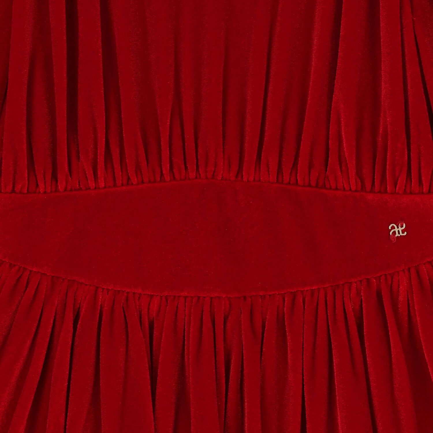 Girls Red Long Sleeve Dress, 1, hi-res