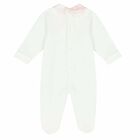 Girls Pink & Ivory Geo Map Babygrow, 1, hi-res