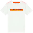 Boys White Logo T-Shirt, 3, hi-res