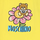 Younger Girls Yellow Teddy Logo Dress, 1, hi-res