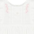 Younger Girls White Floral Dress, 1, hi-res