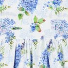 Girls Blue Bow Floral Dress, 1, hi-res