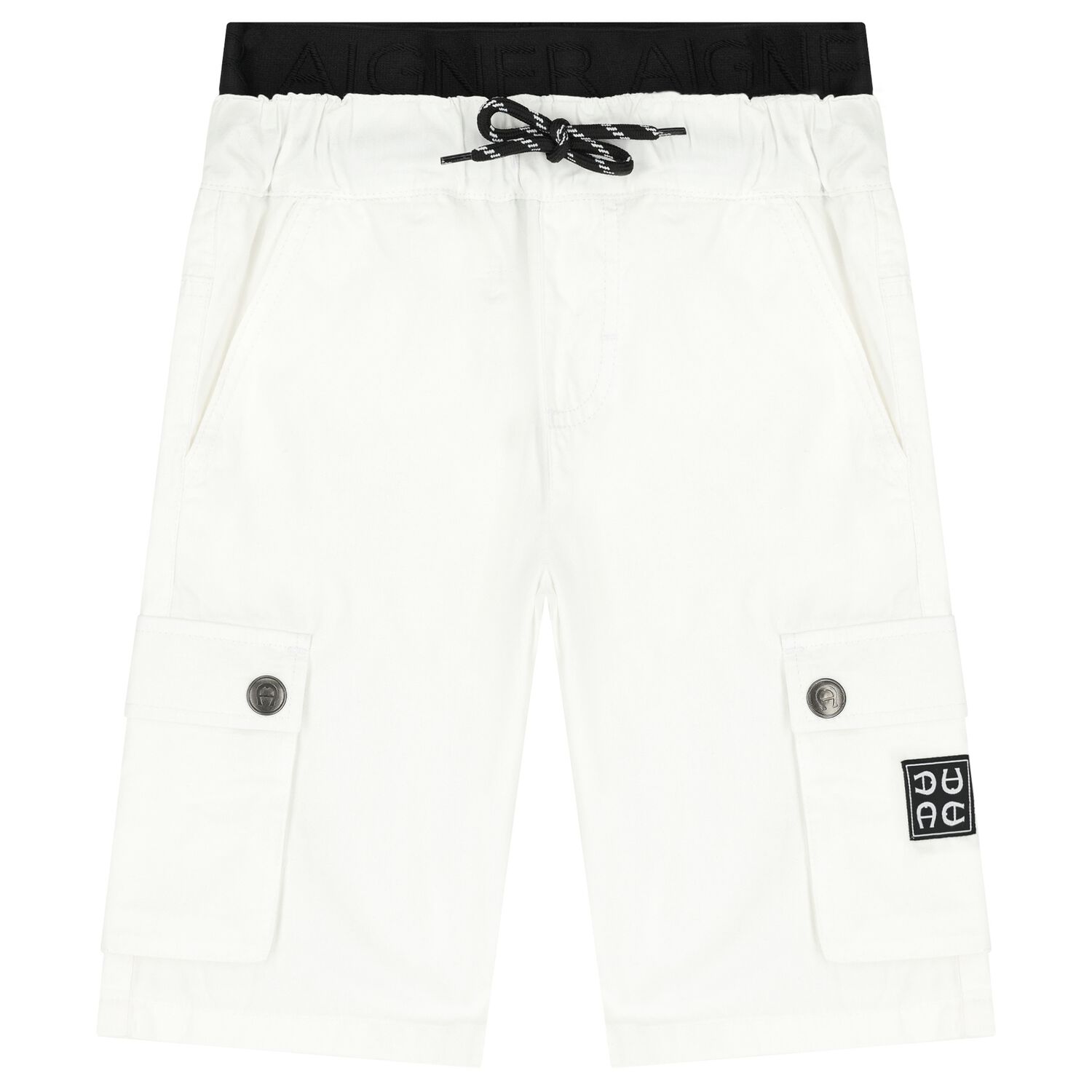Boys White Logo Shorts, 1, hi-res image number null