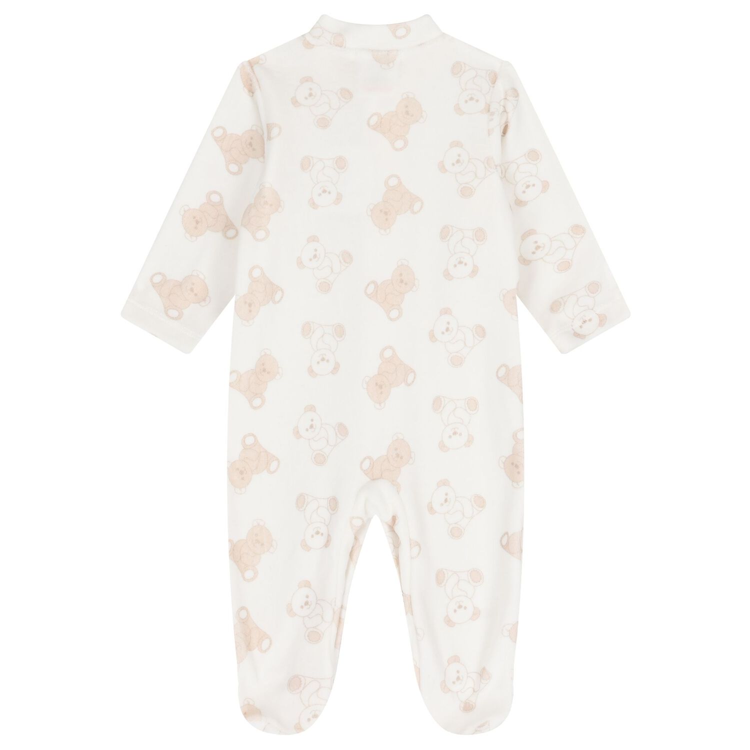 Ivory Teddy Bear Babygrow, 1, hi-res