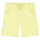 Boys White & Yellow Shorts Set, 1, hi-res