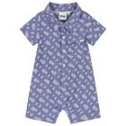 Baby Boys Blue Logo Rompers Gift Set, 1, hi-res