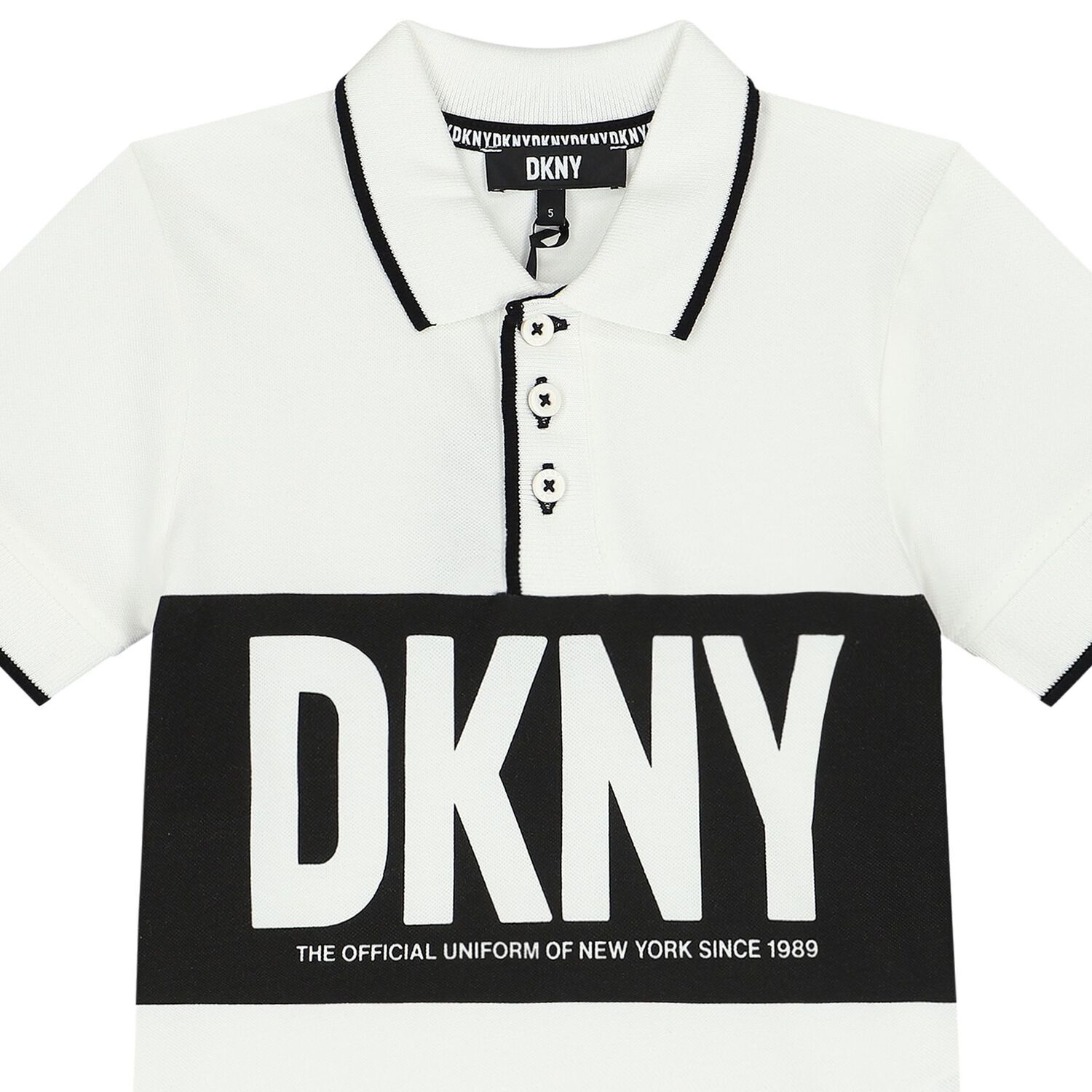 Boys White & Black Polo Shirt, 1, hi-res image number null