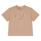 Younger Boys Beige T-Shirts ( 2 Pack ), 2, hi-res