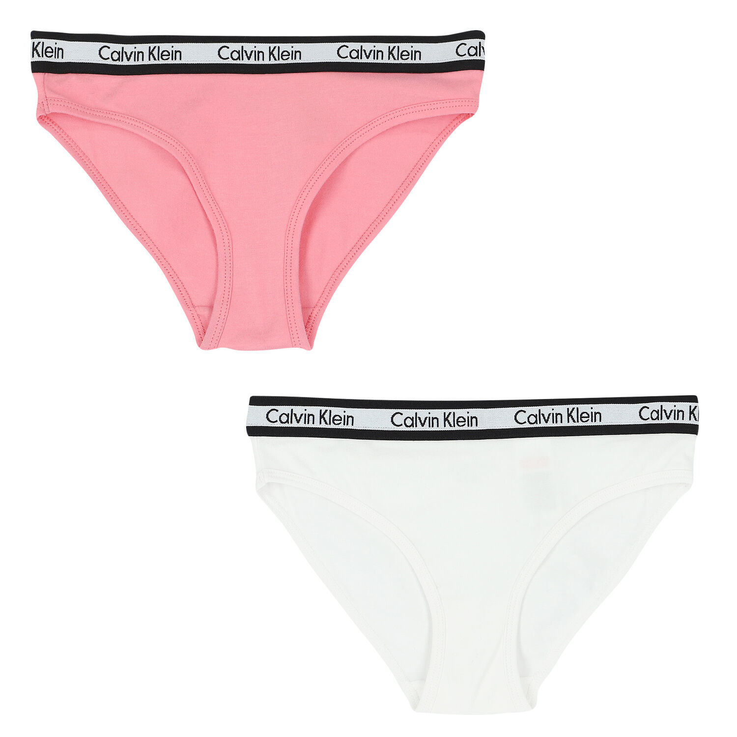 Girls White & Pink Bikini Brief (2-Pack), 1, hi-res
