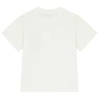 Boys White & Beige Shorts Set, 1, hi-res