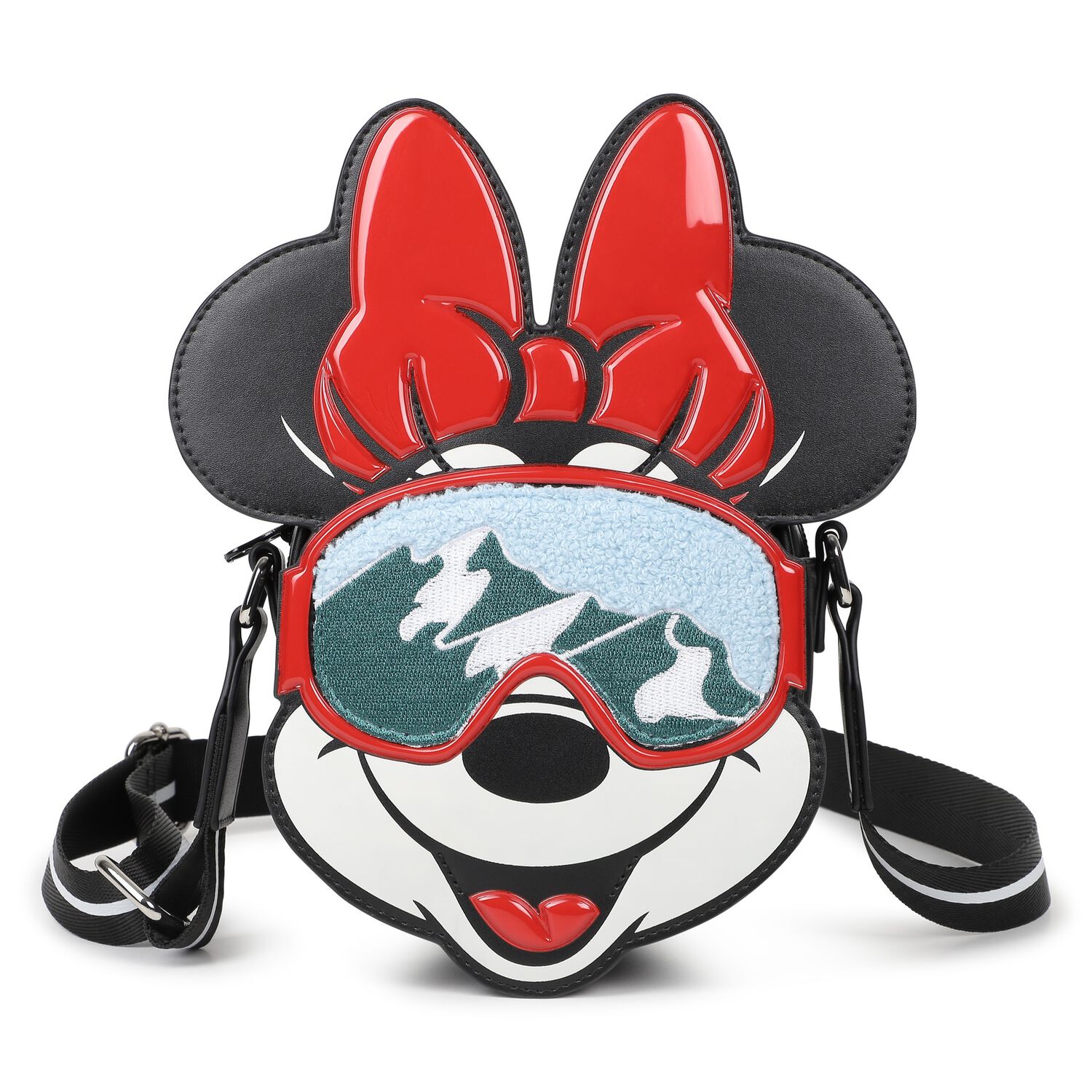 Girls Black & Red Minnie Mouse Disney Handbag ( 15CM ), 1, hi-res