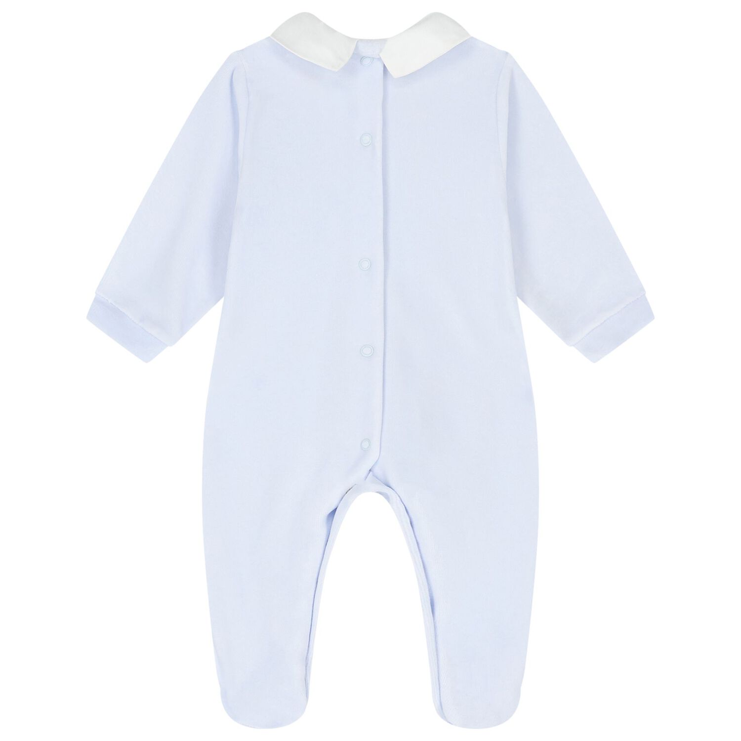 Baby Boys Blue Babygrow, 1, hi-res