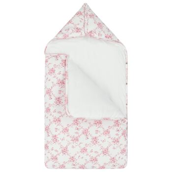 Baby Girls White & Pink Floral & Butterflies Nest