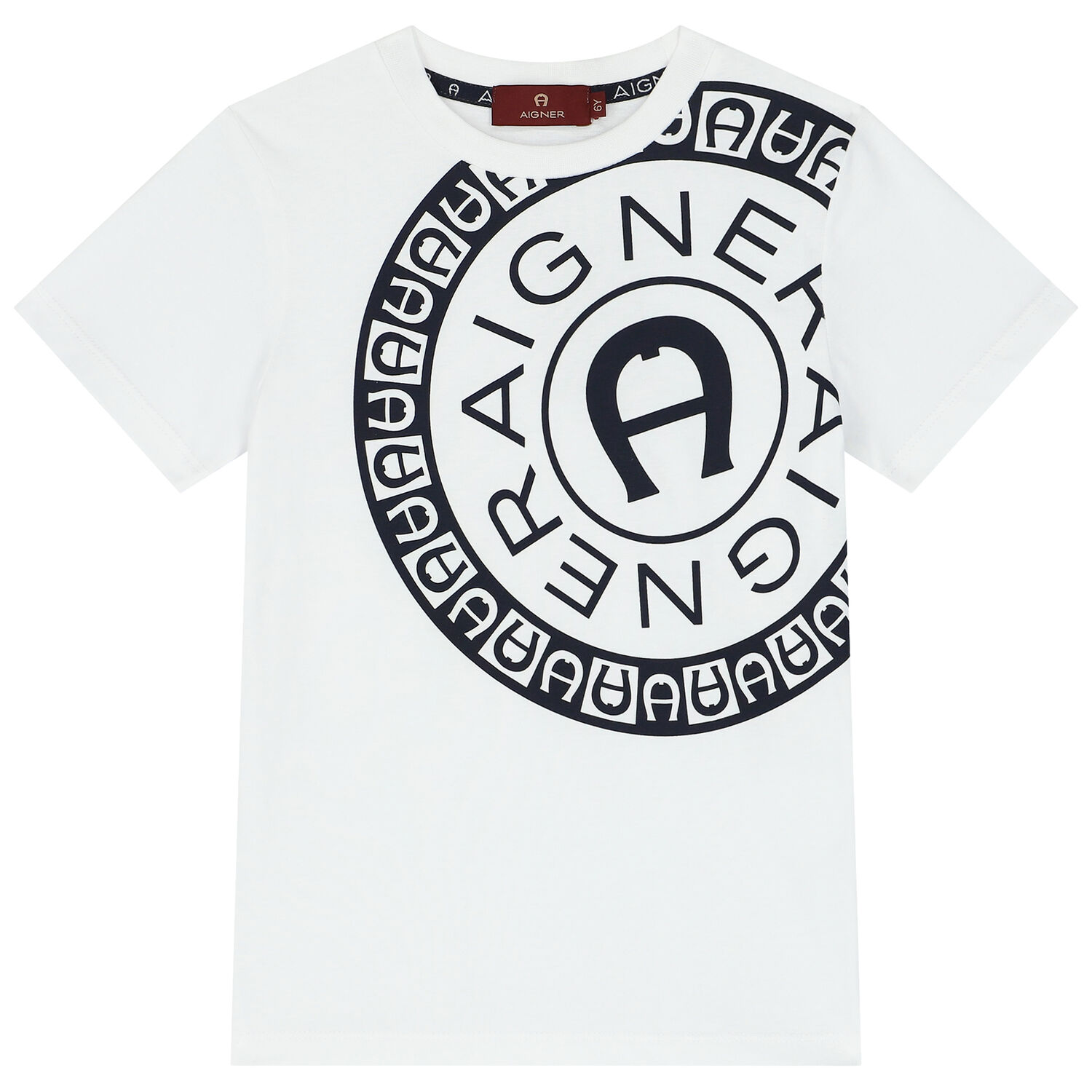 Boys White Logo T-Shirt, 2, hi-res