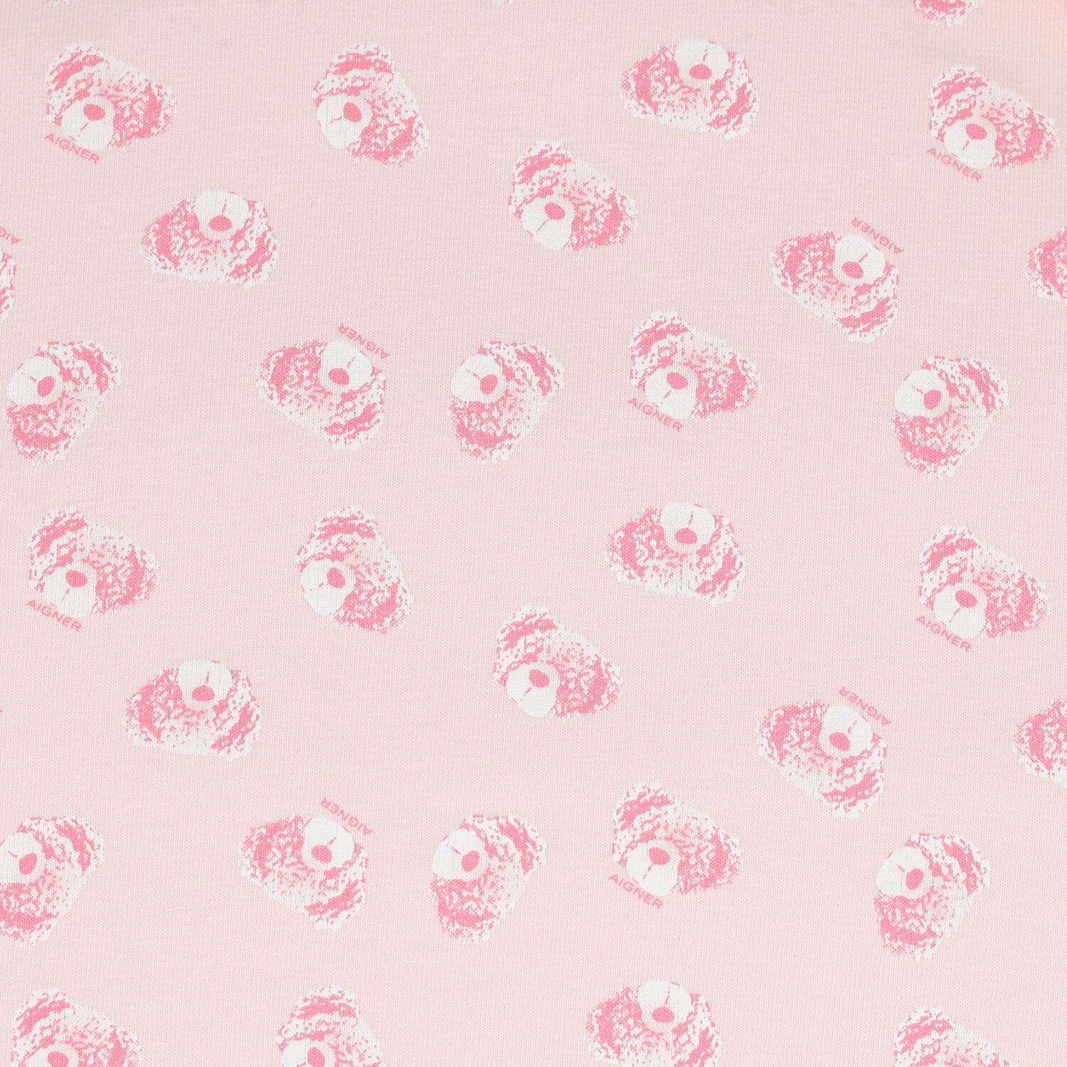 Baby Girls Pink & Ivory Teddy Bear Logo Baby Nest, 3, hi-res
