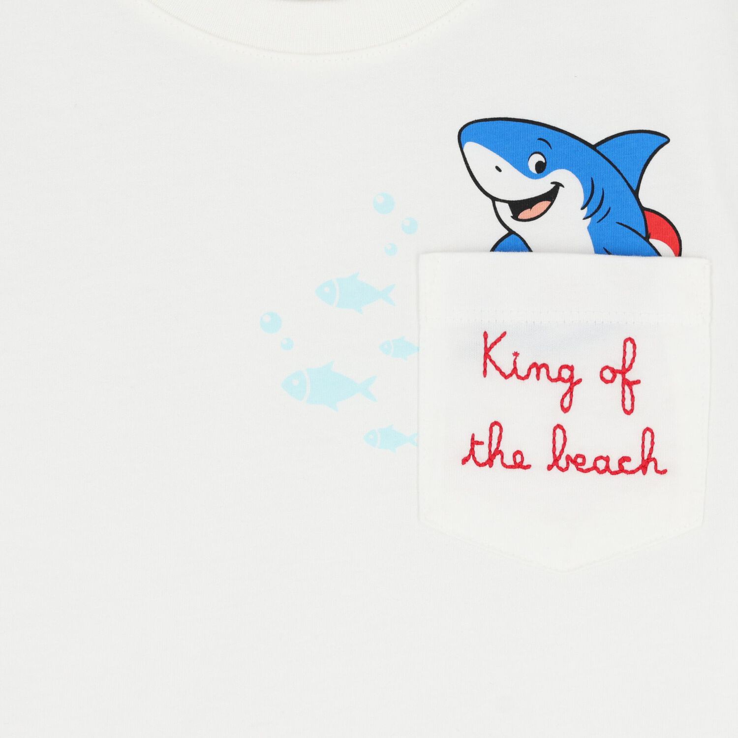 Boys White Shark T-Shirt, 1, hi-res