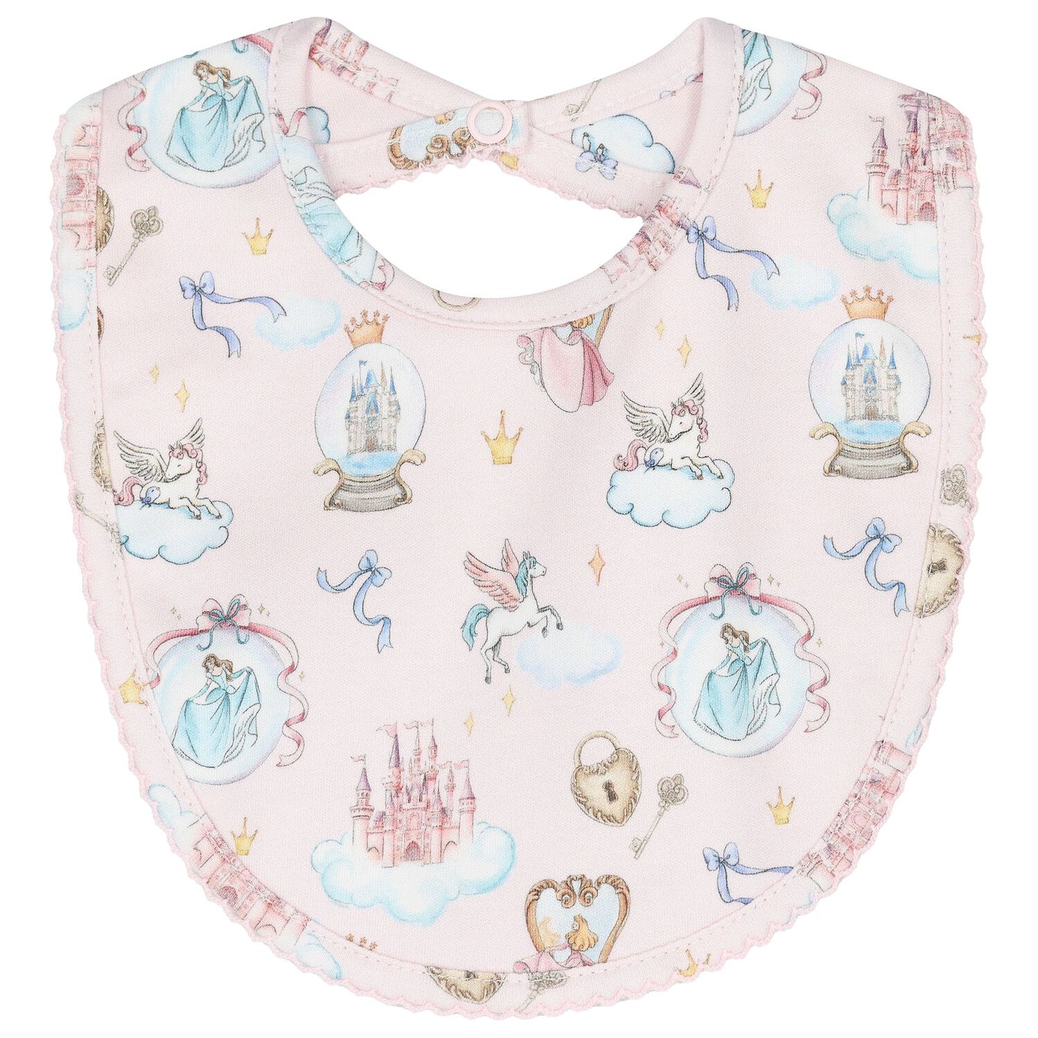 Baby Girls Pink Princess Babygrow Gift Set (3 Piece), 1, hi-res