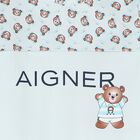 Baby Boys Blue Teddy Bear Logo Babygrow, 2, hi-res