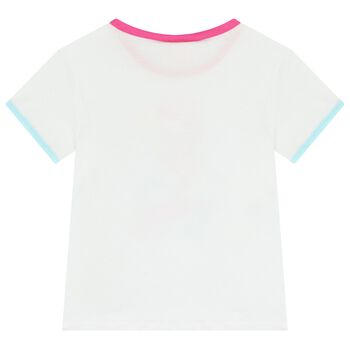 Girls White Dancing Lady T-Shirt