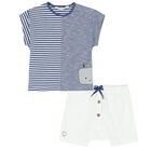 Baby Boys White & Blue (4 Piece), 1, hi-res