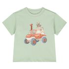 Younger Boys Green Animals T-Shirt, 2, hi-res