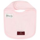 Baby Girls Pink Logo Bib, 3, hi-res