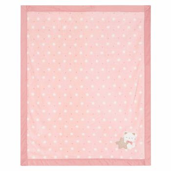 Baby Girls Pink Cat Blanket