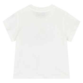 Younger White Teddy Bear Logo T-Shirt