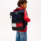 Navy Blue Logo Backpack, 1, hi-res