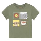Younger Boys Green Jungle Animals T-Shirt, 2, hi-res