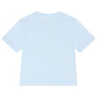 Younger Boys Blue Logo Shorts Set, 1, hi-res