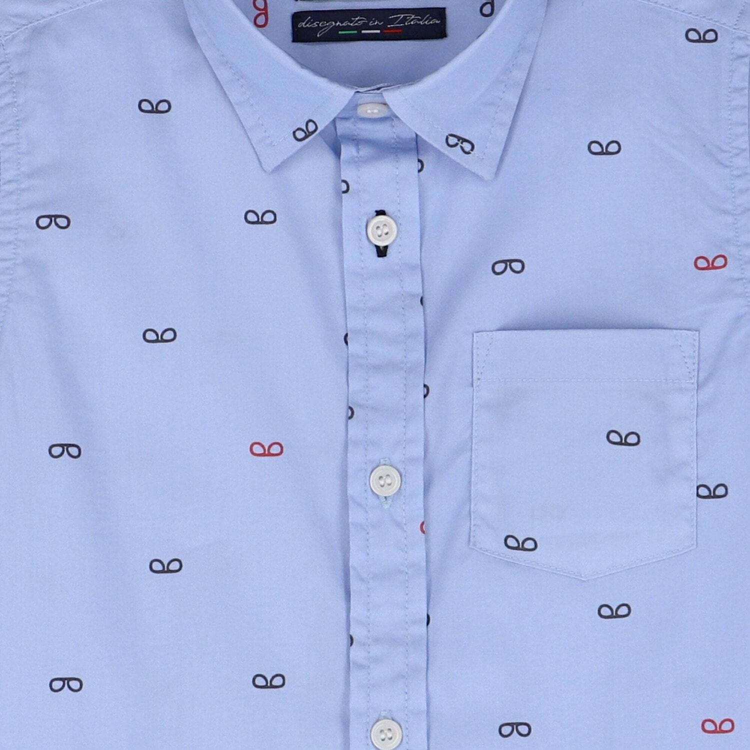 Younger Boys Blue Shirt, 1, hi-res image number null