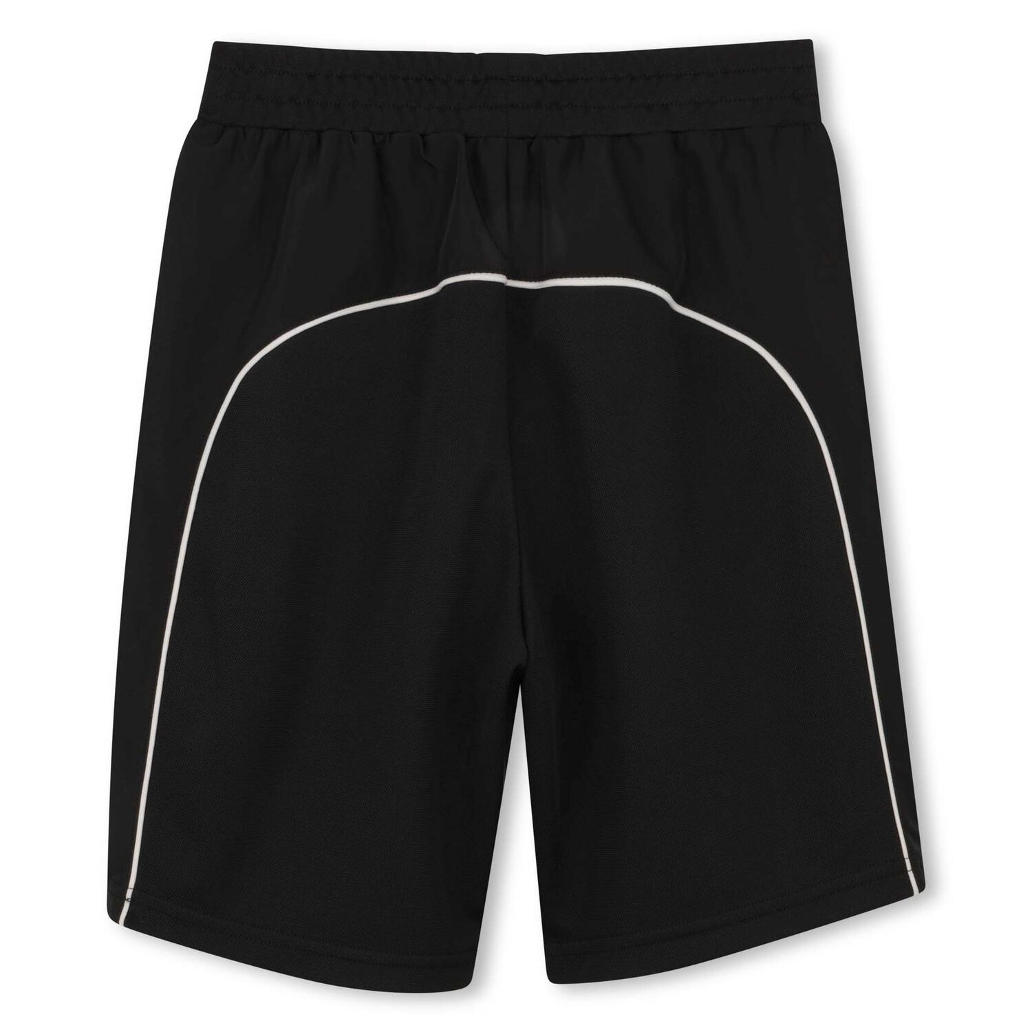 Boys Black Logo Shorts, 1, hi-res