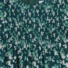 Girls Green Floral Dress, 1, hi-res