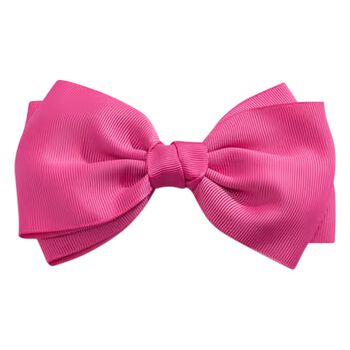 Girls Pink Bow Hairclip