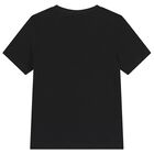 Boys Black Logo T-Shirt, 1, hi-res
